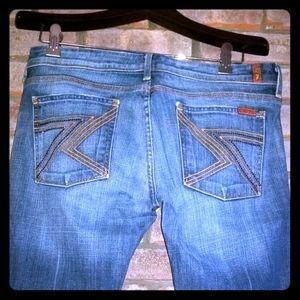 7 for all Mankind Boot cut Swavorski Jeans -
